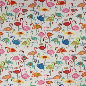 Outdoor Fabric |  1yd Indoor Outdoor Printed Fabric Flamingo