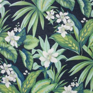 Outdoor Fabric |  1yd Tahiti Navy Outdoor Fabric