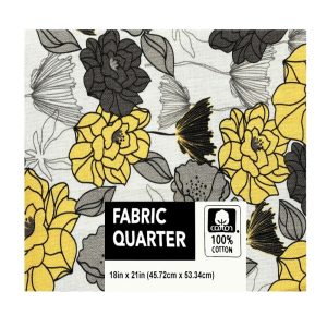 Precuts |  1yd 18″ x 21″ Floral Cotton Fabric Quarter 1pc