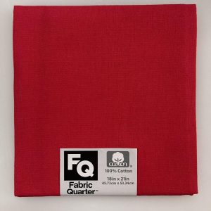 Precuts |  1yd Red 1 Piece Cotton Fabric Quarter