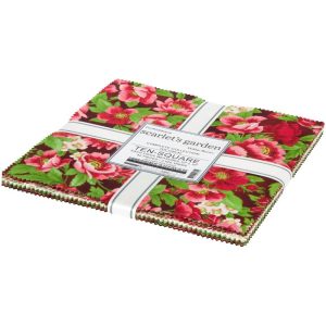 Precuts |  1yd Scarlets Garden 10 x 10 42pc Fabric Quarter Bundle