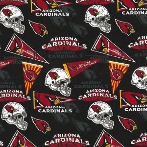 Sports & Team Fabric |  1yd Arizona Cardinals Cotton Fabric Retro