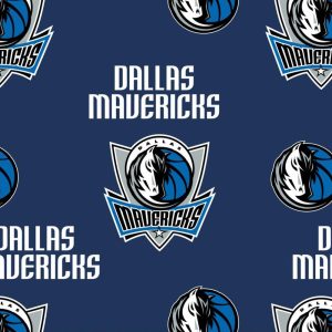 Sports & Team Fabric |  1yd Dallas Mavericks Fleece Fabric Allover