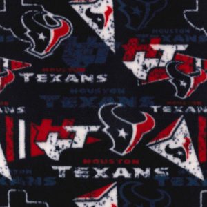 Sports & Team Fabric |  1yd Houston Texans Fleece Fabric Retro