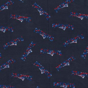 Sports & Team Fabric |  1yd New England Patriots NFL Camo Logo Cotton Fabric