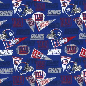 Sports & Team Fabric |  1yd New York Giants Cotton Fabric Retro