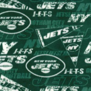 Sports & Team Fabric |  1yd New York Jets Fleece Fabric Retro