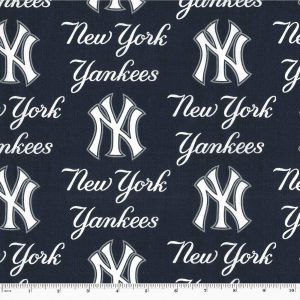 Sports & Team Fabric |  1yd New York Yankees Cotton Fabric Logo