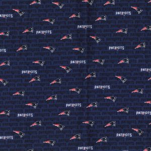 Sports & Team Fabric |  1yd NFL Blue New England Patriots Cotton Duck Canvas