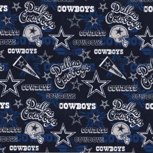 Sports & Team Fabric |  1yd NFL Dallas Cowboys Retro Cotton