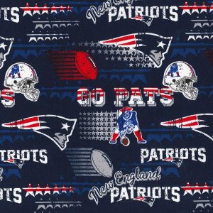 Sports & Team Fabric |  1yd NFL New England Patriots Retro Cotton