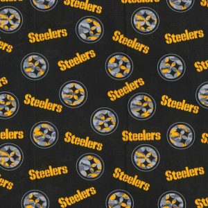 Sports & Team Fabric |  1yd Pittsburgh Steelers NFL Camo Logo Cotton Fabric