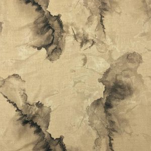 Sustainable Fabrics |  1yd Beige Watercolor Rayon Twill Fabric