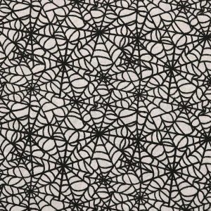 Sustainable Fabrics |  1yd Black Spiderweb Super Snuggle Flannel Fabric