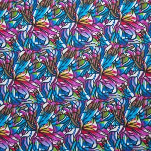 Sustainable Fabrics |  1yd Colorful Stained Glass Super Snuggle Flannel Fabric