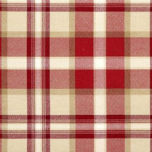 Sustainable Fabrics |  1yd Ethan Red Cotton Canvas Home Decor Fabric