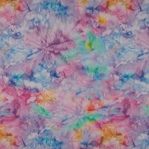 Sustainable Fabrics |  1yd Multicolor Tie Dye Quilt Cotton Fabric