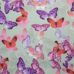 Sustainable Fabrics |  1yd Orchid Butterfly Super Snuggle Flannel Fabric