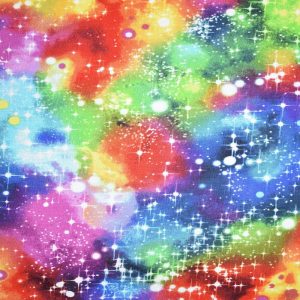 Sustainable Fabrics |  1yd Rainbow Galaxy Cotton Fabric