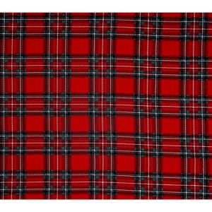 Sustainable Fabrics |  1yd Red Plaid Super Snuggle Christmas Flannel Fabric