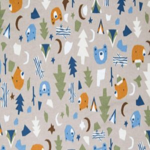 Sustainable Fabrics |  1yd Super Snuggle Tossed Wilderness Baby Flannel Fabric