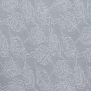 Sustainable Fabrics |  1yd White Ferns on Gray Quilt Cotton Fabric