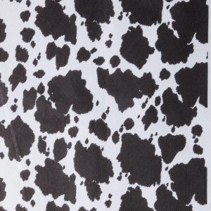 Utility Fabric |  1yd Black & White Cow Print Felt Fabric