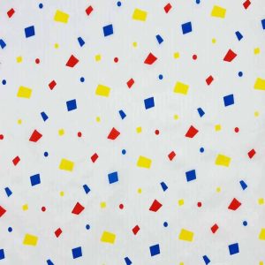 Utility Fabric |  1yd Bright Confetti on White Ripstop Nylon Craft Fabric