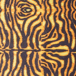 Utility Fabric |  1yd Brown Tiger Print Felt Fabric