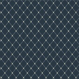 Utility Fabric |  1yd Geometric on Navy Duck Cotton Canvas Fabric