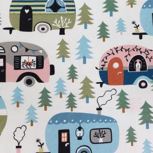 Utility Fabric |  1yd Happy Campers