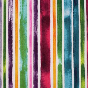 Utility Fabric |  1yd Multicolor Stripe Cotton Canvas Fabric