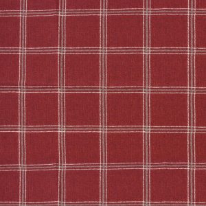 Utility Fabric |  1yd Robertson Red Plaid Cotton Canvas Fabric