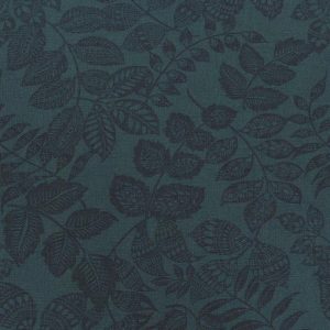 Utility Fabric |  1yd Tonal Dark Green Leaves