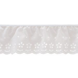 Fabric Trims |  1yd Step Down Eyelet Trim 3.5”