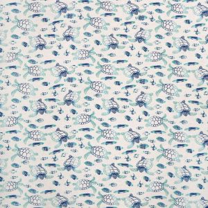 Flannel Fabric |  1yd Turtles on White Super Snuggle Flannel Fabric